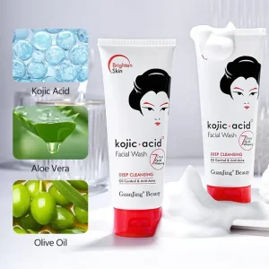 GUANJING Kojic Acid Brightening Deep Cleansing Facial Wash 100g