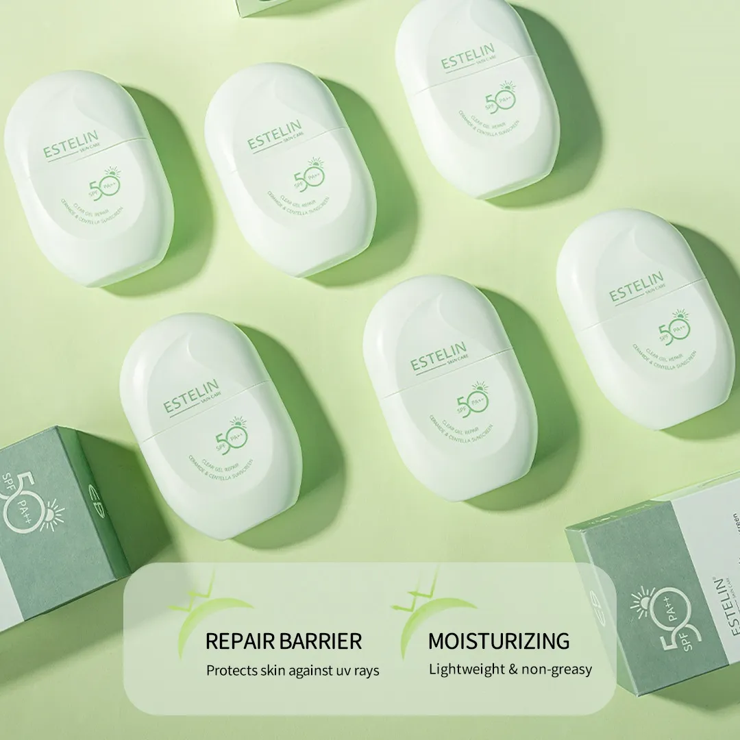ESTELIN Clear Gel Repair Ceramide & Centella Sunscreen 60g - Image 4