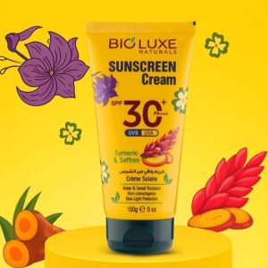 BIOLUXE SUNSCREEN CREAM SPF30+ TUMMERIC & SAFFRON 150G