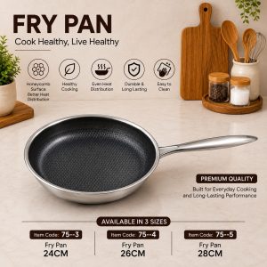 Tri-Ply Stainless Steel Non-Stick Fry Pan 24cm
