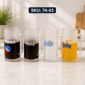 Double Wall Cold drink Prank Glass Tumbler:74-43