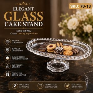 Elegant Glass Cake Stand (SKU 70-13)