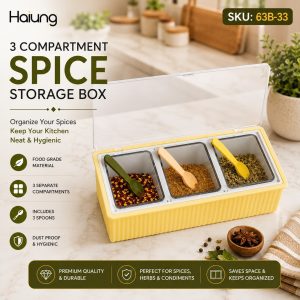 Halung 3-Compartment Spice Storage Box (SKU: 63B-33)