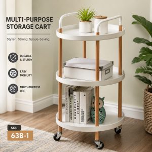 Creative 3 Layer Storage Cart, (SKU: 63B-1)