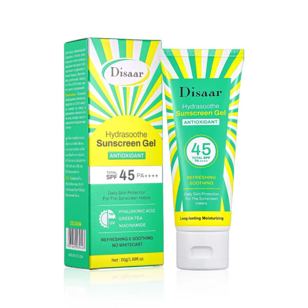 Disaar Hydrasoothe Sunscreen GEL SPF45 PA++++ 50g - Image 3