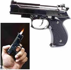 Mini Beretta M92G CQB Shaped Gas Gun Lighter - Compact & Refillable Design