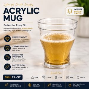 Lightweight, Durable , Everyday Acrylic Mug ,74-37