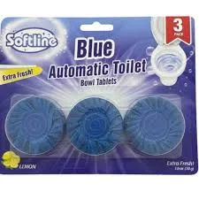 Softline Blue Automatic Toilet Bowl Cleaner โ Lemon Scent 3 'S | (Made in Turkey: