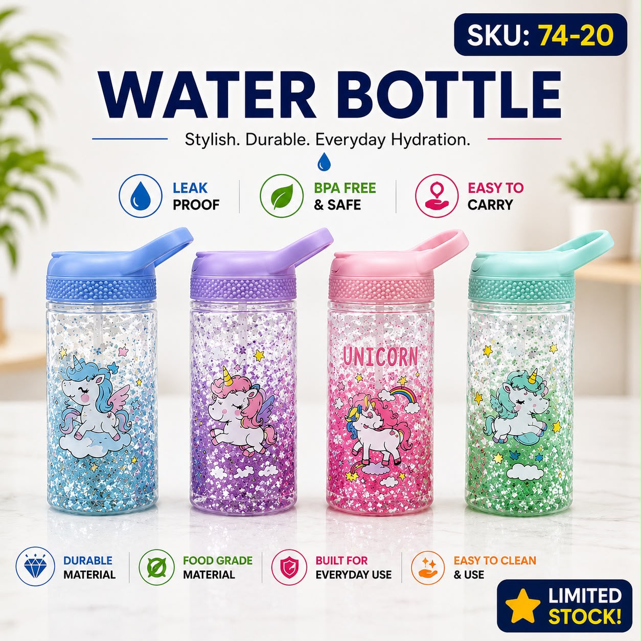 Kids Water Bottles for School Kids(Limited Stock)