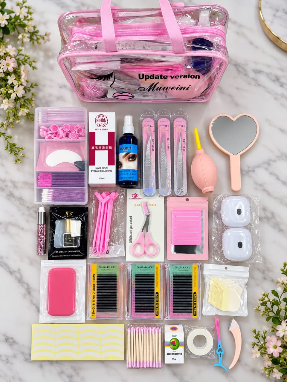 Muuenini Professional Eyelash Extension Kit: