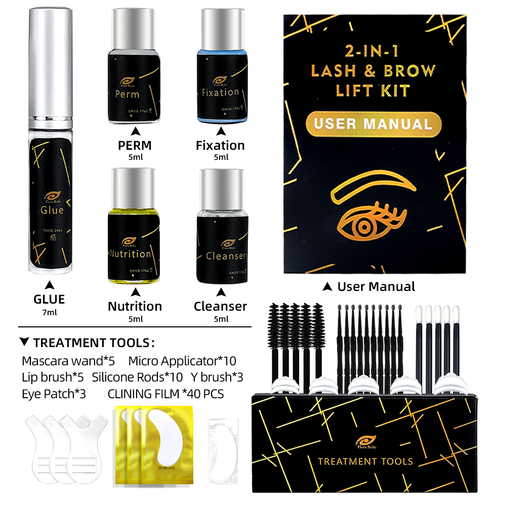 2-in-1 Professional Lash Lift & Brow Lamination Kit – Complete Lash & Brow Styling Set - Image 6