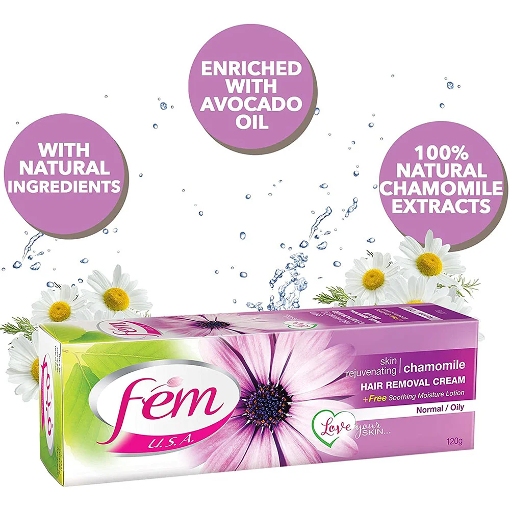 Fem Blossom Flowers Hair Removal Cream 120g - Image 4