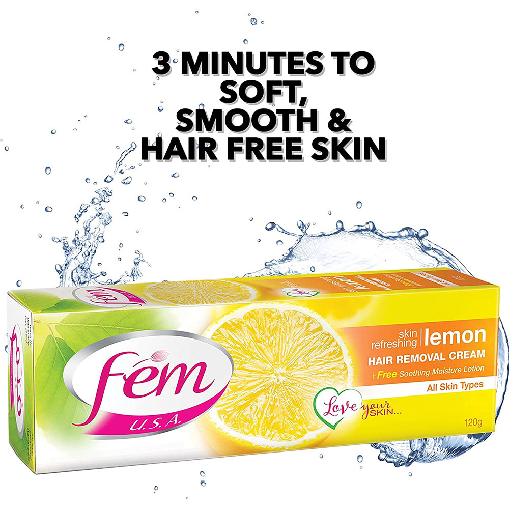 Fem Skin Refreshing Lemon Hair Removal Cream 120g - Image 3
