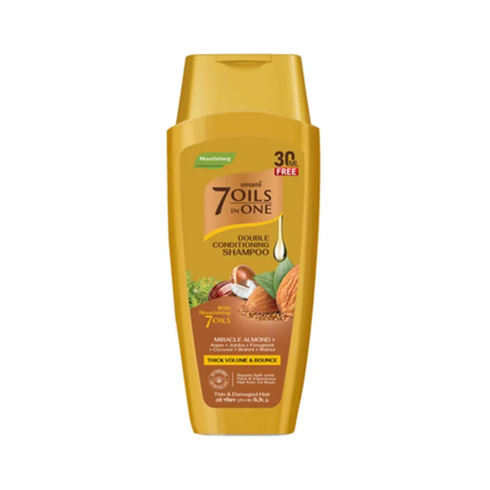 Emami 7 Oils in One Double Conditioning Shampoo Miracle Almond 400ml: - Image 2