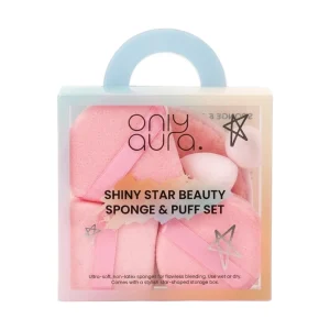 ONLYAURA SHINY STAR BEAUTY SPONGE & PUFF SET (9PCS)