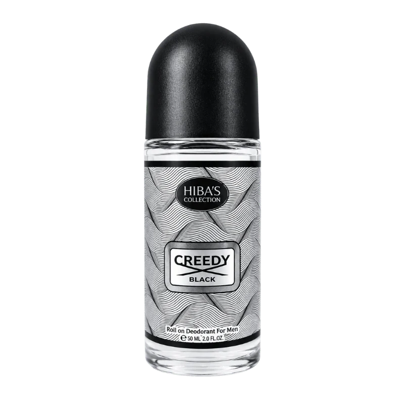 Hiba's collection (Creedy Black Roll On Deodorant For Men) 60ml - Image 3