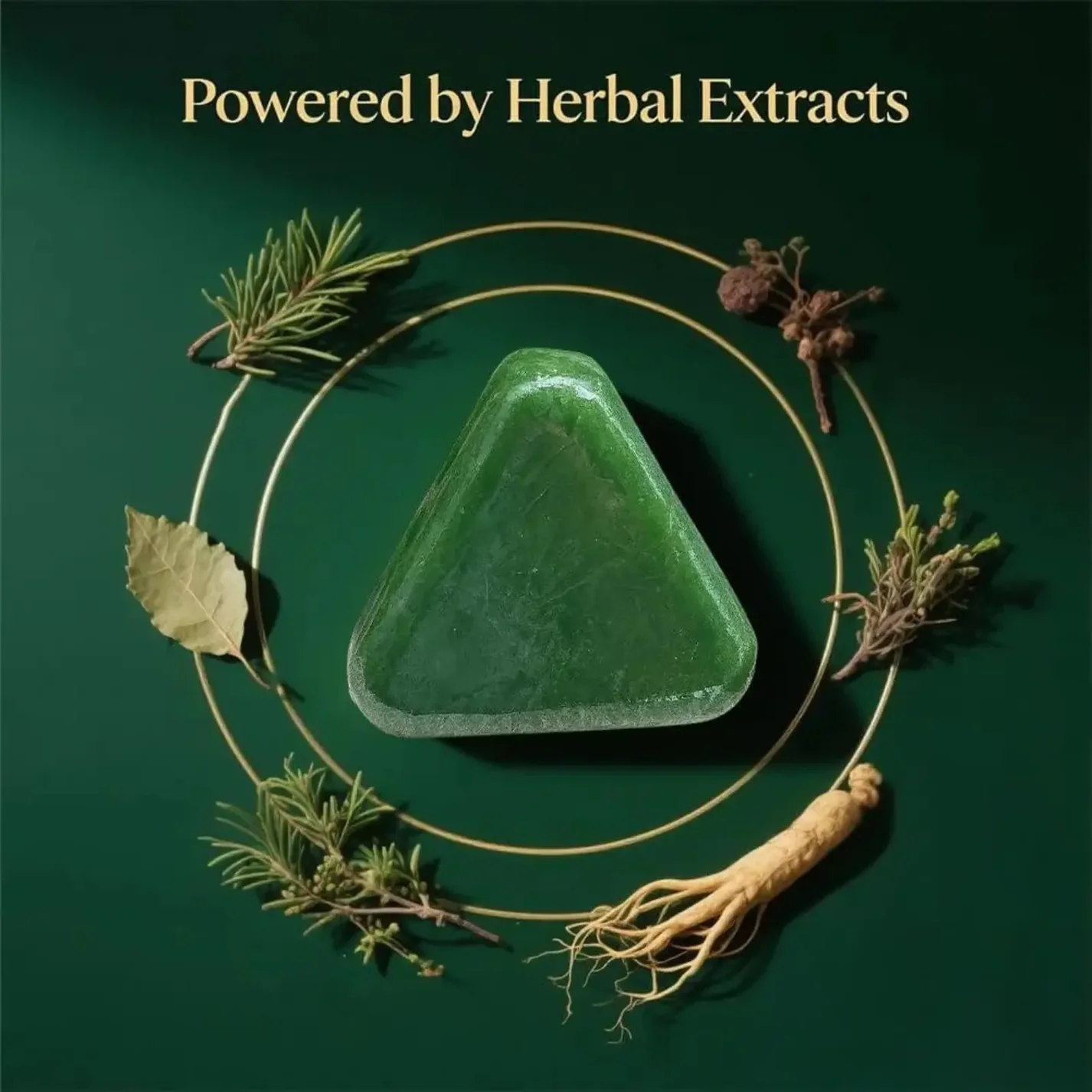 Nature Seven Green Triangle Solid Shampoo Bar - Image 6