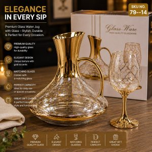 Premium 7-Piece Luxury Glass Water And Juice Jug Set(SKU 79--14)