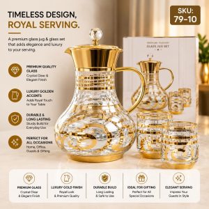 7-Piece Luxury Glass Water Set,(SKU 79–10)
