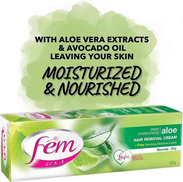 FEM Hair Removal Cream with Aloe Vera 120g - Image 4