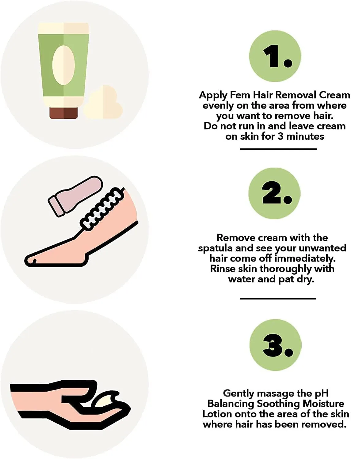 FEM Hair Removal Cream with Aloe Vera 120g - Image 5