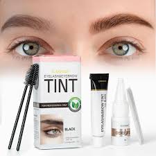ICONSIGN Lash & Brow Tint Kit - Temporary Eye Brow Tint Black, Coffee & Brown Color