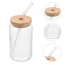 Delisoga Clear Glass Tumbler Sipper
