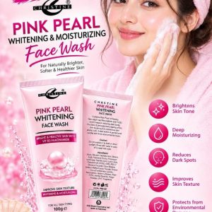Christine Pink Pearl Whitening & Moisturizing Face Wash (100g),