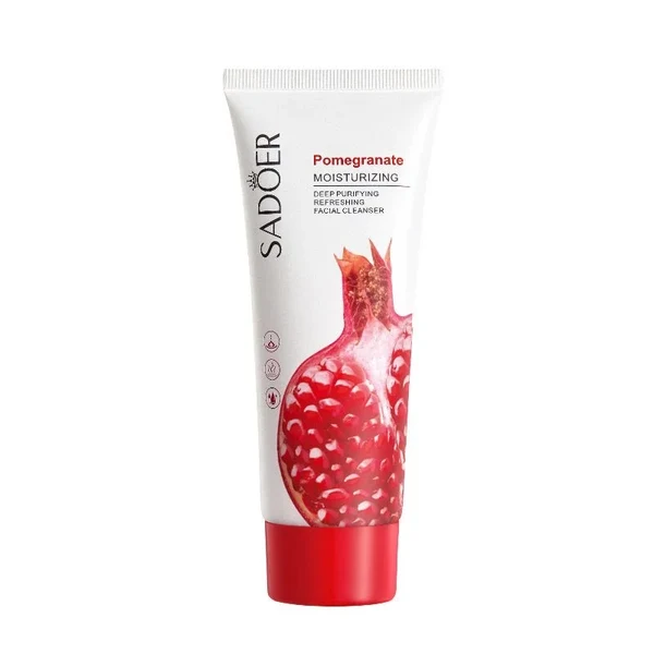 SADOER Pomegranate Moisturizing Facial Cleanser Cleansing Foam Face Wash 100g - Image 2