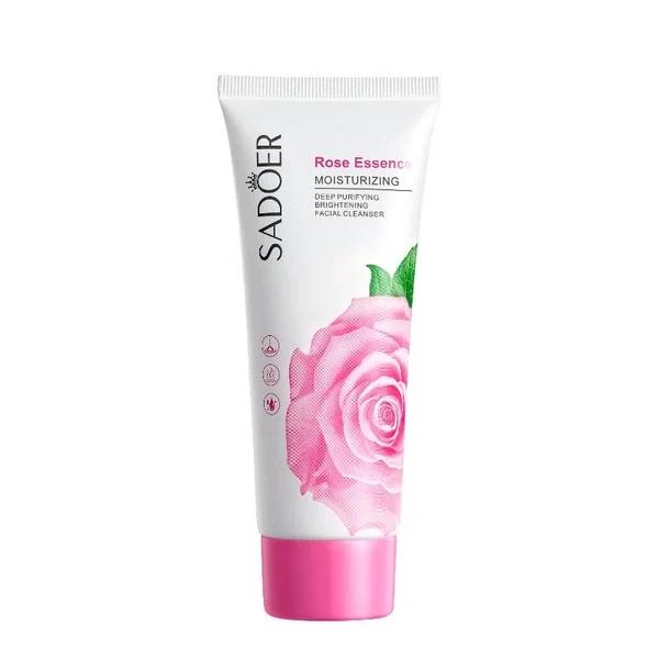 Sadoer Rose Essence Refreshing Deep Purifying Moisturizing Facial Cleanser – 100ml - Image 3