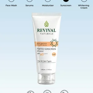 Revival Naturals Tinted Sunscreen SPF 60++ 50g
