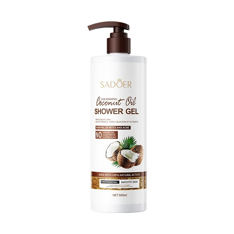 SADOER Nourishing Coconut Oil Shower Gel Fragrance Body Wash 500ml - Image 2