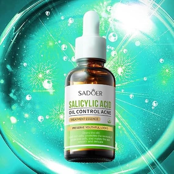 Sadoer Salicylic Acid Oil Control Acne Treatment Essence /Serum (30ml). - Image 4