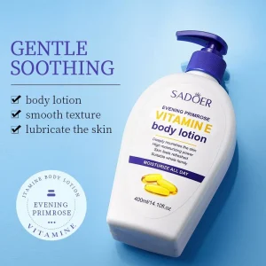 Sadoer Vitamin E Body Lotion Purified Moisturizing Glowing Refreshing - 400ml