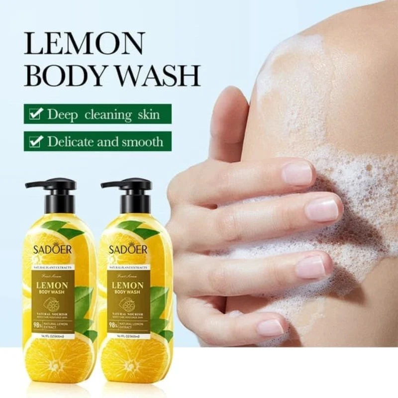 Sadoer Lemon Body Wash Natural Lemon Extracts 400ml - Image 6