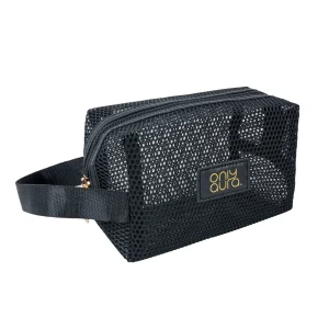 ONLYAURA COSMETIC BAG 3332# BLACK GRENADINE MATERIAL