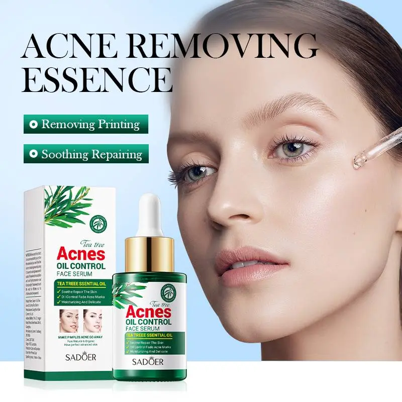 SADOER Tea Tree Serum - Oil Control & Anti-Acne Face Serum - 30ml - Image 2