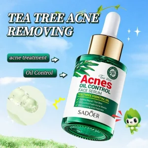 SADOER Tea Tree Serum - Oil Control & Anti-Acne Face Serum - 30ml
