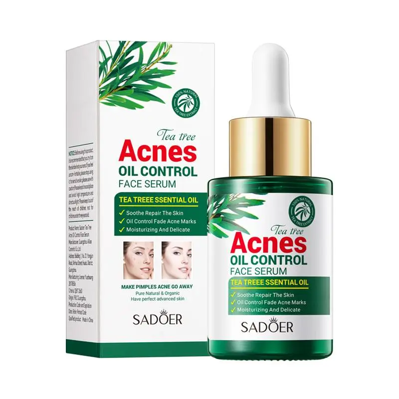 SADOER Tea Tree Serum - Oil Control & Anti-Acne Face Serum - 30ml - Image 5