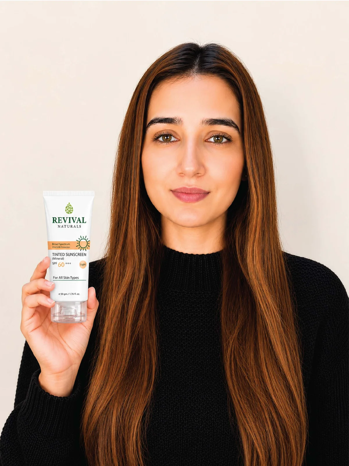 Revival Naturals Tinted Sunscreen SPF 60++ 50g - Image 7