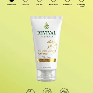 Revival Naturals Rice Extract Creamy Face Wash 120ML