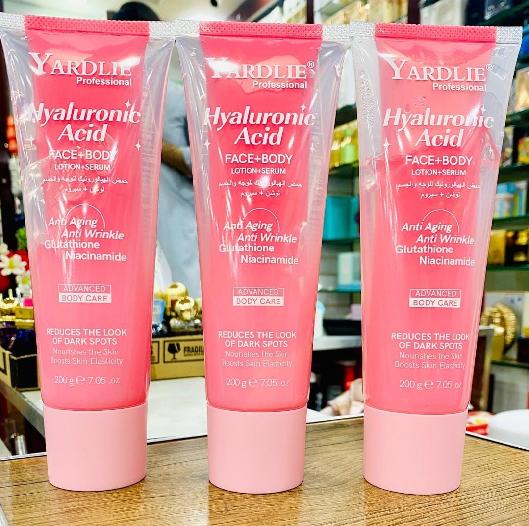 Yardlie Professional Hyaluronic Acid Face + Body Lotion + Serum (200 g / 7.05 oz)