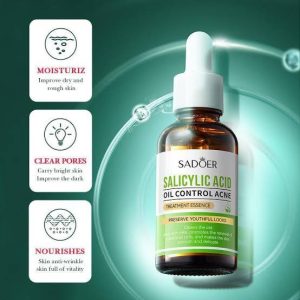 Sadoer Salicylic Acid Oil Control Acne Treatment Essence /Serum (30ml). 
