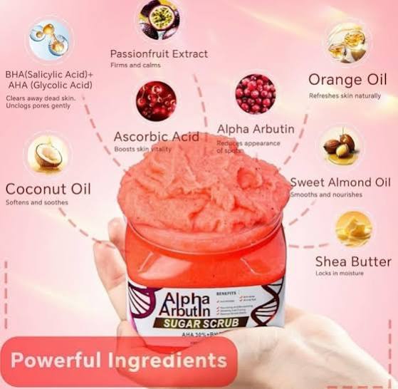 Dr. Meinaier Alpha Arbutin Sugar Scrub (650g / 18 oz) - Image 4