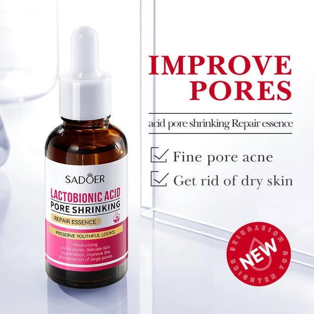 SADOER Lactobionic Acid Pore Shrinking Repair Essence (30ml) - Image 2