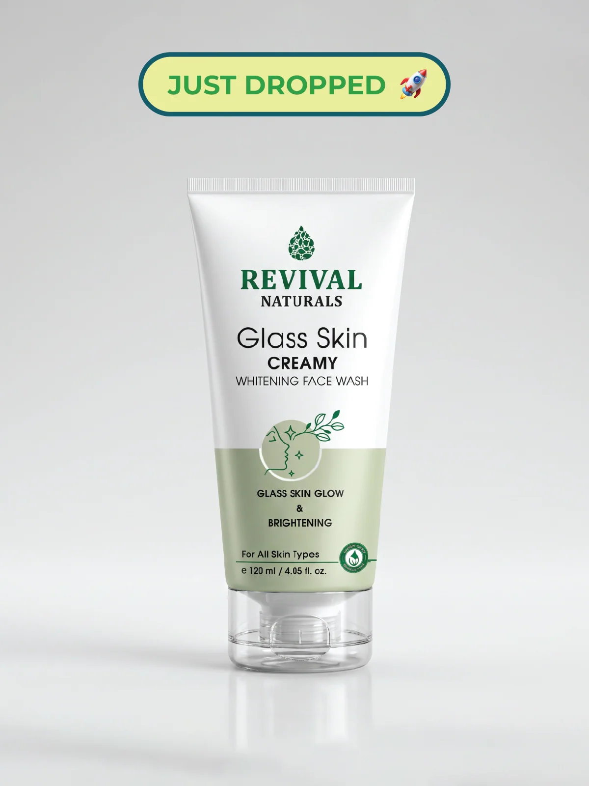 Revival Naturals Glass Skin Whitening Face Wash 120ML - Image 2