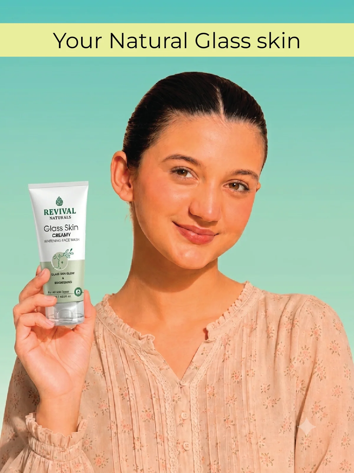 Revival Naturals Glass Skin Whitening Face Wash 120ML - Image 6