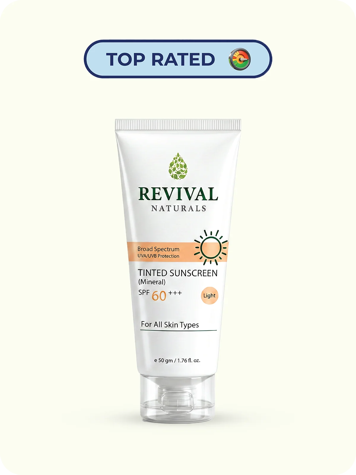 Revival Naturals Tinted Sunscreen SPF 60++ 50g - Image 3
